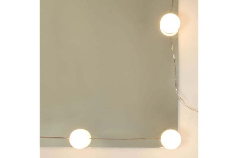 beBasic Peilipöytä LED-valoilla Sonoma-tammi 86,5x35x136 cm - Ruskea - Huonekalut - Pöytä & ruokailuryhmä - Meikki- & kampauspöydät