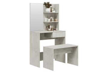 beBasic Peilipöytäsarja betoninharmaa 74,5x40x141 cm - Harmaa - Huonekalut - Pöytä & ruokailuryhmä - Meikki- & kampauspöydät