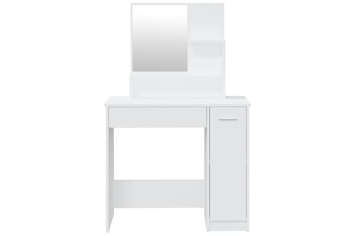 beBasic Peilipöytäsarja valkoinen 86,5x35x136 cm - Valkoinen - Meikki- & kampauspöydät