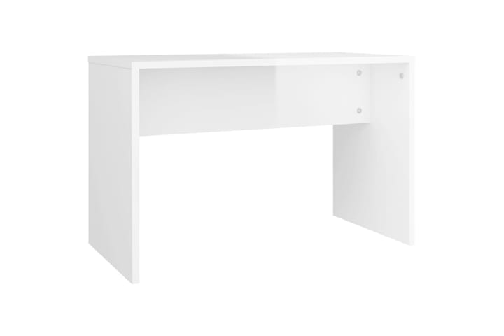 beBasic Peilipöytäsarja korkeakiilto valkoinen 86,5x35x136 cm - Valkoinen - Meikki- & kampauspöydät