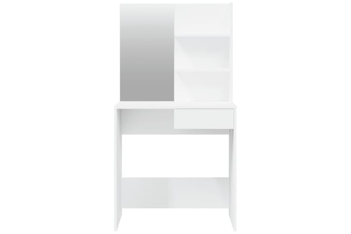 beBasic Peilipöytä valkoinen 74,5x40x141 cm - Valkoinen - Meikki- & kampauspöydät