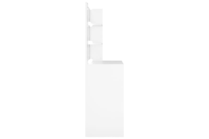 beBasic Peilipöytä LED-valoilla valkoinen 74,5x40x141 cm - Valkoinen - Huonekalut - Pöytä & ruokailuryhmä - Meikki- & kampauspöydät
