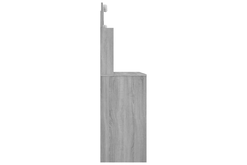 beBasic Peilipöytä LED-valoilla harmaa Sonoma 96x40x142 cm - Harmaa - Huonekalut - Pöytä & ruokailuryhmä - Meikki- & kampauspöydät