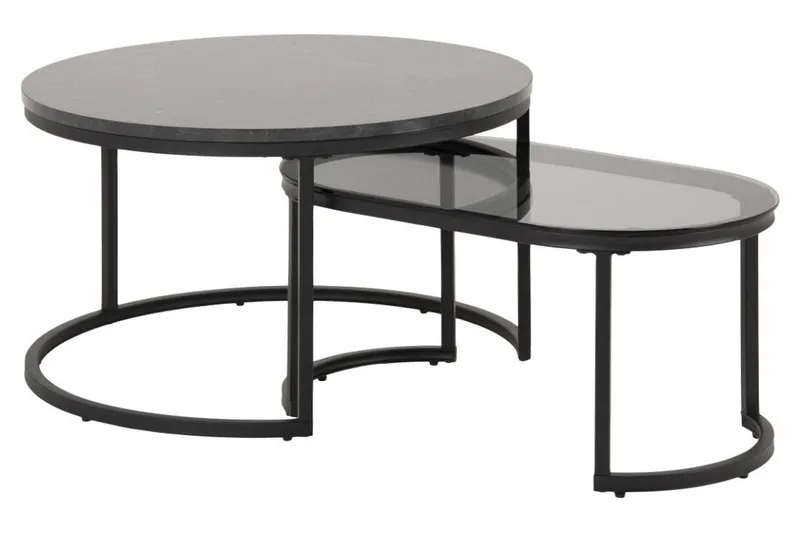 Belgrat Sohvapöytä 70 cm, Musta