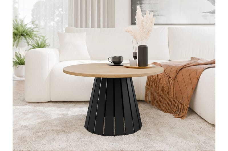 Berber Sohvapöytä 75 cm - Musta/Ruskea - Huonekalut - Pöytä & ruokailuryhmä - Sohvapöytä