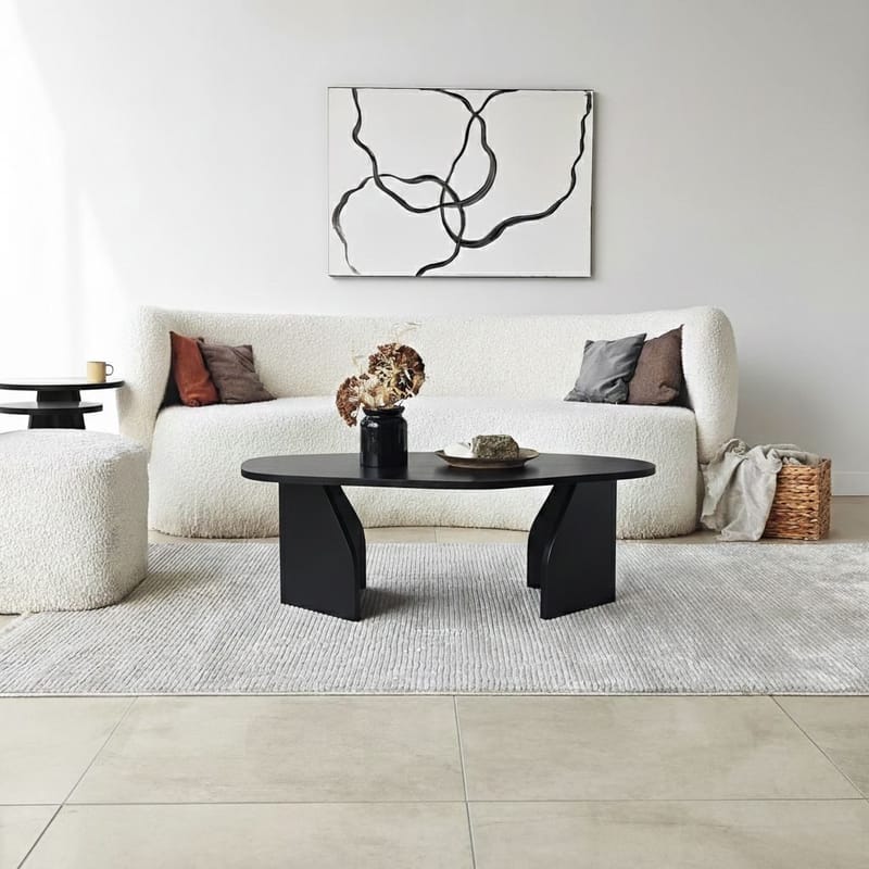 Berriaren Sohvapöytä 100 cm - Musta - Huonekalut - Pöytä & ruokailuryhmä - Sohvapöytä
