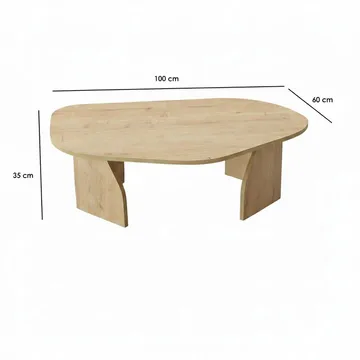 Berriaren Sohvapöytä 100 cm - Sapphire Oak - Huonekalut - Pöytä & ruokailuryhmä - Sohvapöytä