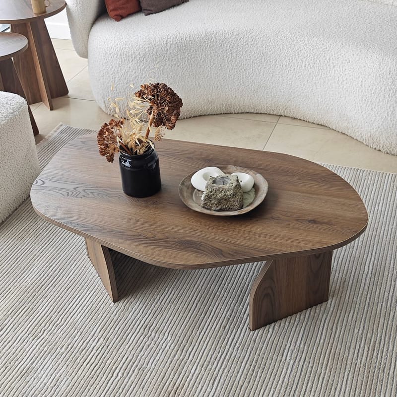 Berriaren Sohvapöytä 100 cm - Pähkinä - Huonekalut - Pöytä & ruokailuryhmä - Sohvapöytä