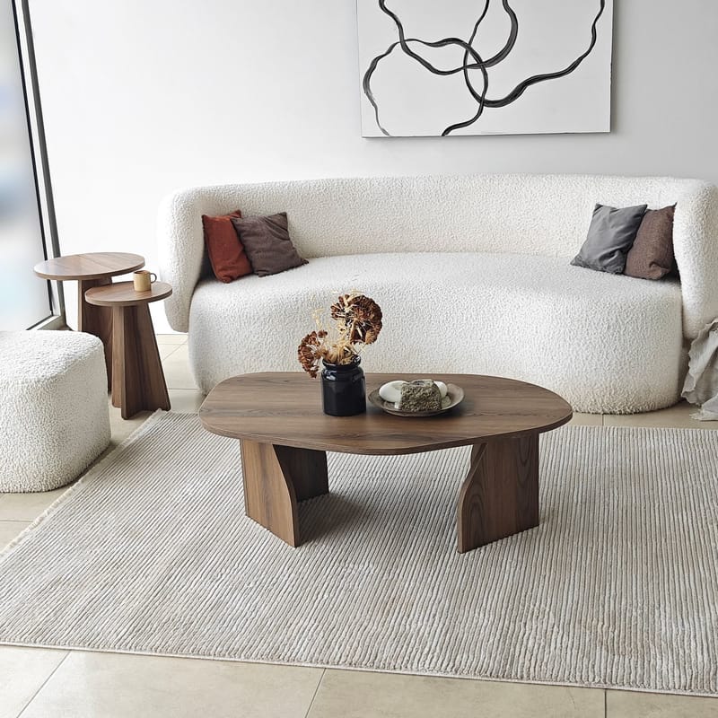 Berriaren Sohvapöytä 100 cm - Pähkinä - Huonekalut - Pöyt ä & ruokailuryhmä - Sohvapöytä