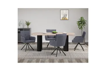 Bessonville Ruokapöytä Pitkä 200x200 cm - Ruskea - Huonekalut - Pöytä & ruokailuryhmä - Ruokapöydät & keittiön pöydät