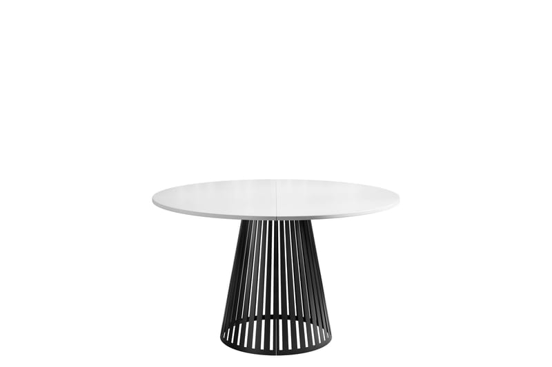 Beylen Ruokapöytä 100 cm, pyöreä - Valkoinen/Musta - Huonekalut - Pöytä & ruokailuryhmä - Ruokapöydät & keittiön pöydät