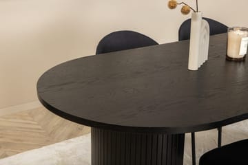 Bianca-ruokapöytä 200 cm, soikea, ja 4 Vault-ruokatuolia - Huonekalut - Pöytä & ruokailuryhmä - Ruokailuryhmä
