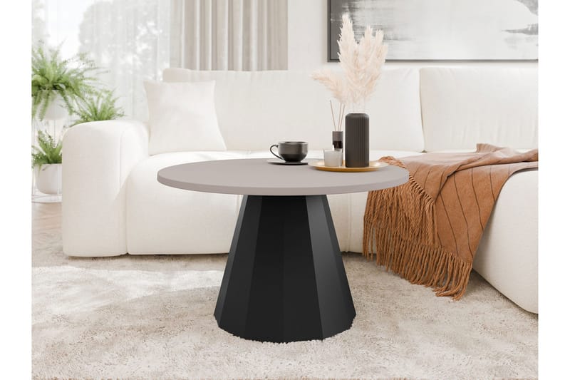 Bilten Sohvapöytä 75 cm - Musta/Beige - Huonekalut - Pöytä & ruokailuryhmä - Sohvapöytä