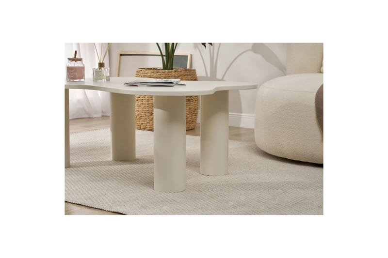 Bloomis Sohvapöytä 110 cm - Kerma - Huonekalut - Pöytä & ruokailuryhmä - Sohvapöytä