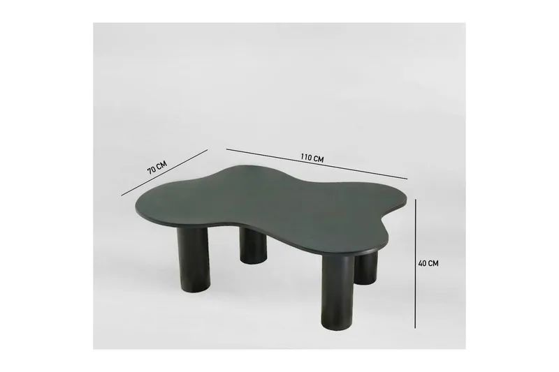 Bloomis Sohvapöytä 110 cm - Musta - Huonekalut - Pöytä & ruokailuryhmä - Sohvapöytä