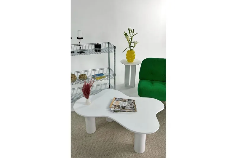 Bloomis Sohvapöytä 110 cm - Valkoinen - Huonekalut - Pöytä & ruokailuryhmä - Sohvapöytä