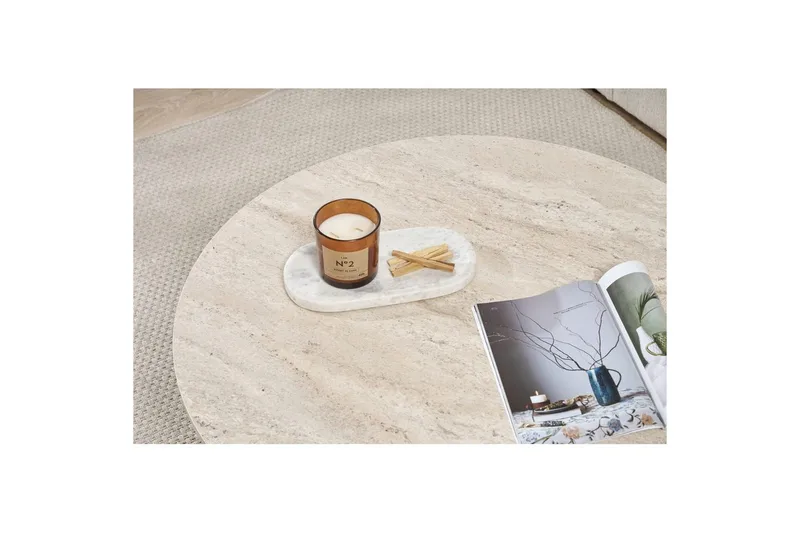 Boro Sohvapöytä 90 cm - Beige - Huonekalut - Pöytä & ruokailuryhmä - Sohvapöytä