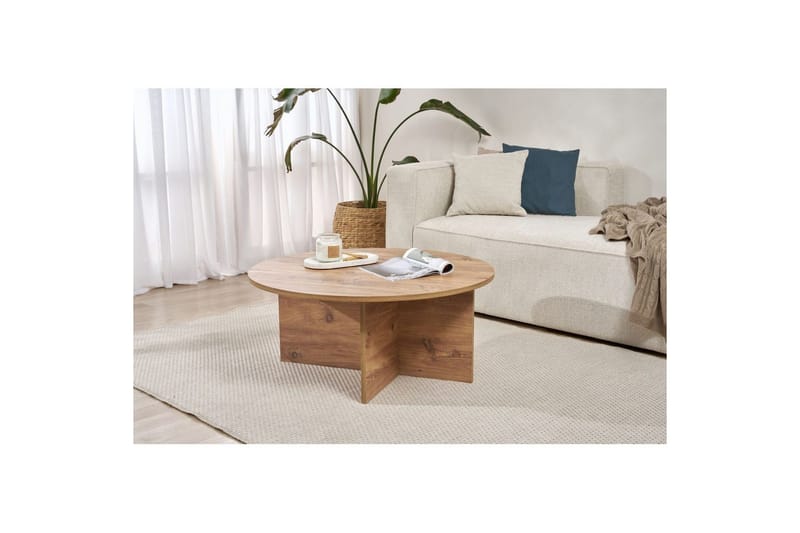 Boro Sohvapöytä 90 cm - Luonnonväri - Huonekalut - Pöytä & ruokailuryhmä - Sohvapöytä