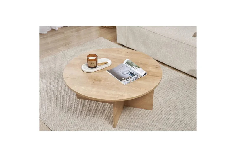 Boro Sohvapöytä 90 cm - Luonnonväri - Huonekalut - Pöytä & ruokailuryhmä - Sohvapöytä