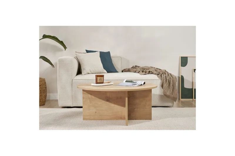 Boro Sohvapöytä 90 cm - Luonnonväri - Huonekalut - Pöytä & ruokailuryhmä - Sohvapöytä