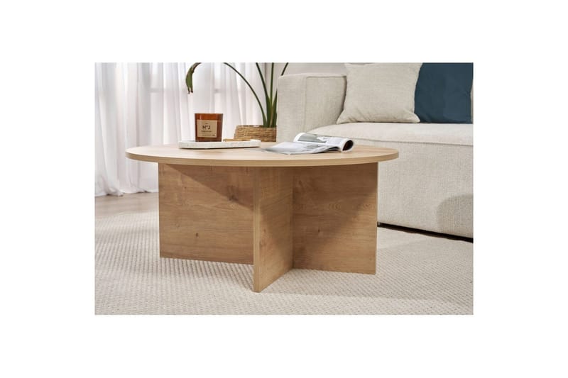 Boro Sohvapöytä 90 cm - Luonnonväri - Huonekalut - Pöytä & ruokailuryhmä - Sohvapöytä