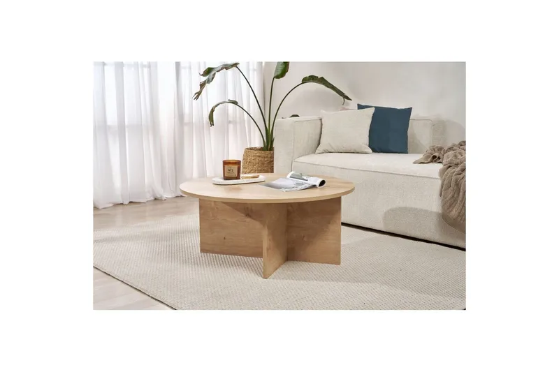 Boro Sohvapöytä 90 cm - Luonnonväri - Huonekalut - Pöytä & ruokailuryhmä - Sohvapöytä