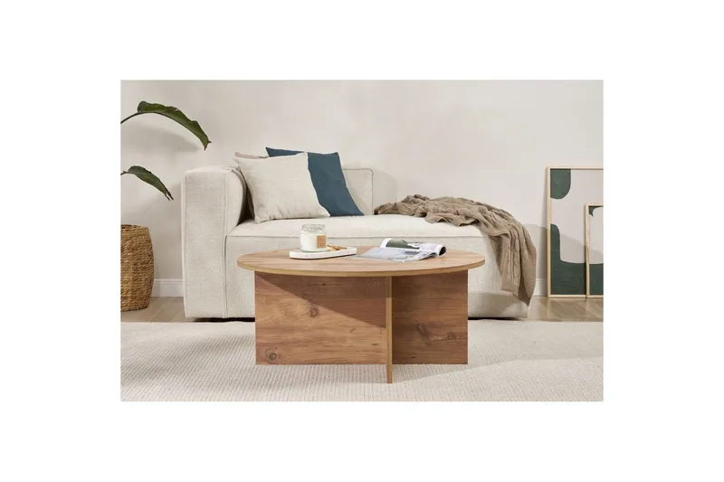 Boro Sohvapöytä 90 cm - Luonnonväri - Huonekalut - Pöytä & ruokailuryhmä - Sohvapöytä