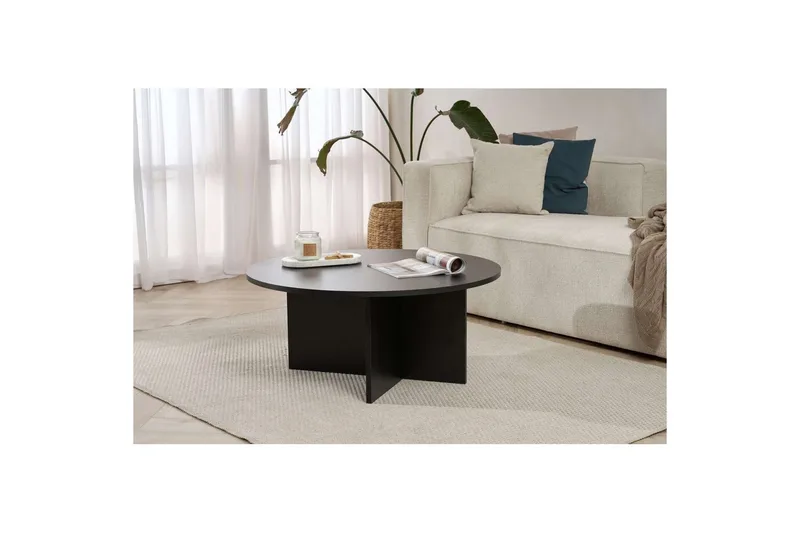 Boro Sohvapöytä 90 cm - Musta - Huonekalut - Pöytä & ruokailuryhmä - Sohvapöytä