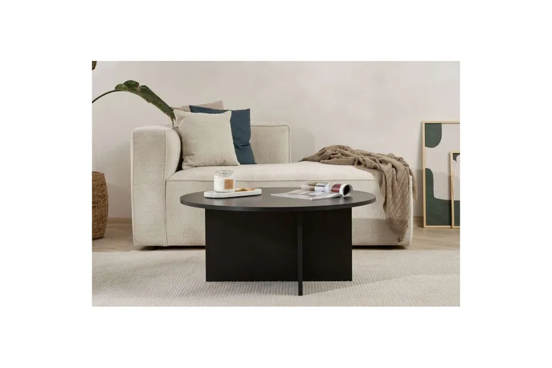 Boro Sohvapöytä 90 cm - Musta - Huonekalut - Pöytä & ruokailuryhmä - Sohvapöytä