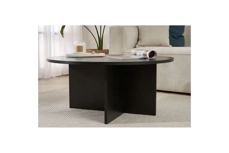 Boro Sohvapöytä 90 cm - Musta - Huonekalut - Pöytä & ruokailuryhmä - Sohvapöytä