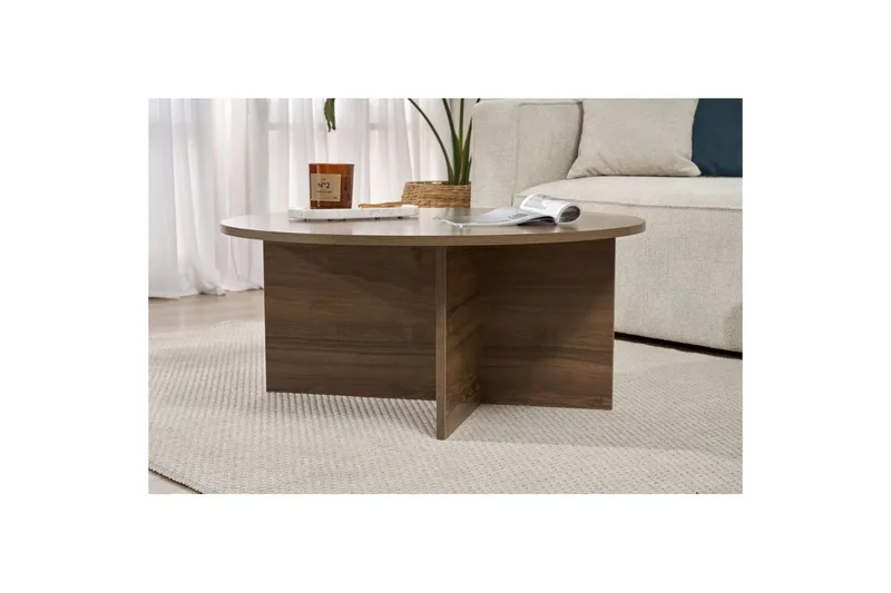 Boro Sohvapöytä 90 cm - Ruskea - Huonekalut - Pöytä & ruokailuryhmä - Sohvapöytä