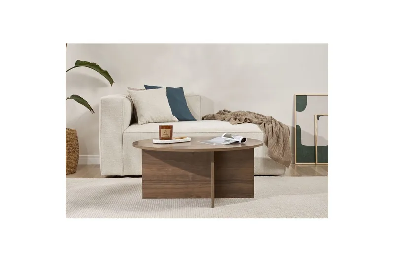 Boro Sohvapöytä 90 cm - Ruskea - Huonekalut - Pöytä & ruokailuryhmä - Sohvapöytä