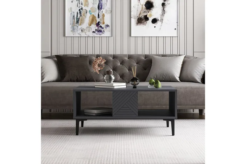 Botswana Sohvapöytä 90 cm - Antrasiitti - Huonekalut - Pöytä & ruokailuryhmä - Sohvapöytä