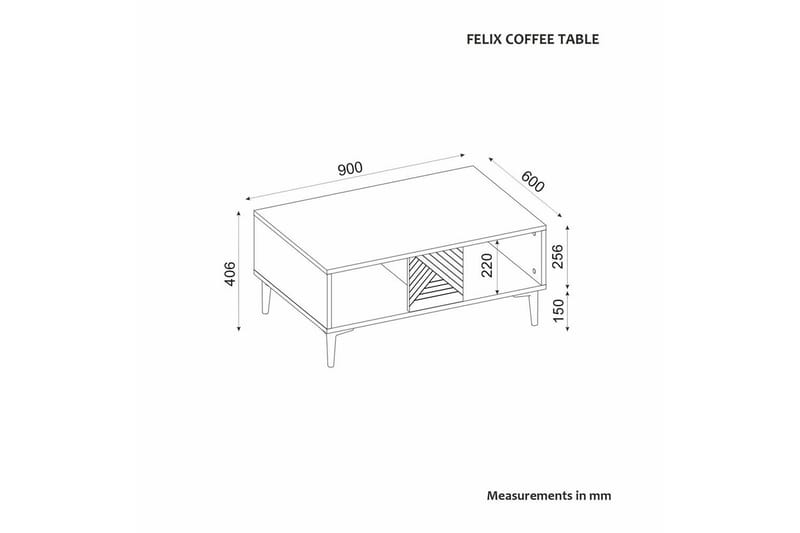 Botswana Sohvapöytä 90 cm - Antrasiitti - Huonekalut - Pöytä & ruokailuryhmä - Sohvapöytä