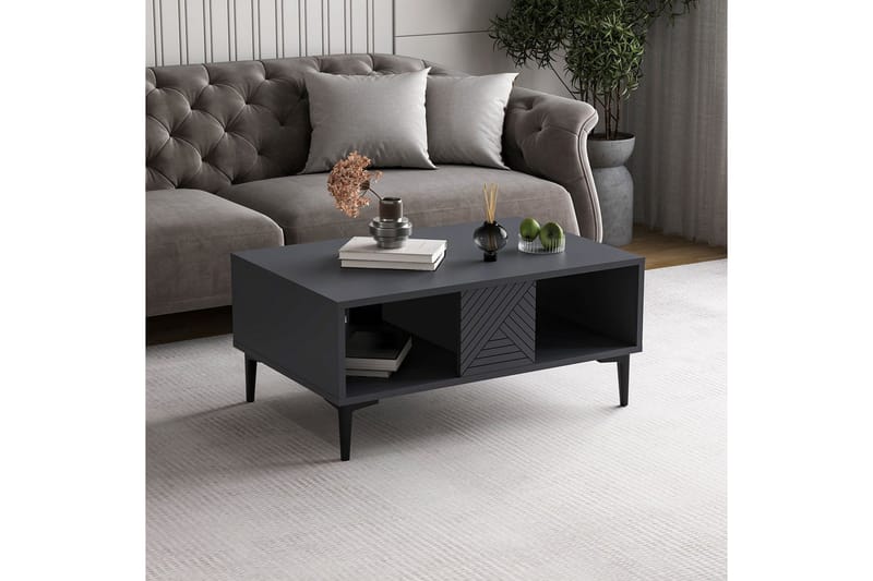 Botswana Sohvapöytä 90 cm, Antrasiitti