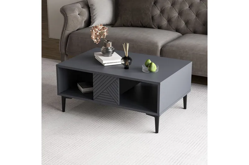 Botswana Sohvapöytä 90 cm - Antrasiitti - Huonekalut - Pöytä & ruokailuryhmä - Sohvapöytä