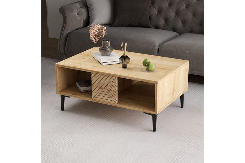 Botswana Sohvapöytä 90 cm - Tammi - Huonekalut - Pöytä & ruokailuryhmä - Sohvapöytä