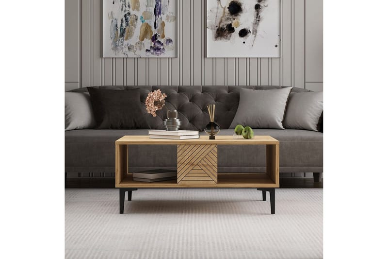 Botswana Sohvapöytä 90 cm - Tammi - Huonekalut - Pöytä & ruokailuryhmä - Sohvapöytä