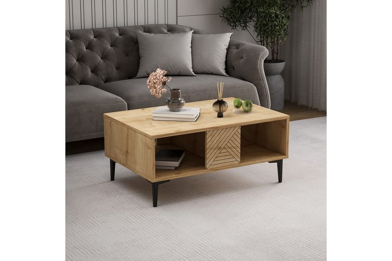 Botswana Sohvapöytä 90 cm - Tammi - Huonekalut - Pöytä & ruokailuryhmä - Sohvapöytä