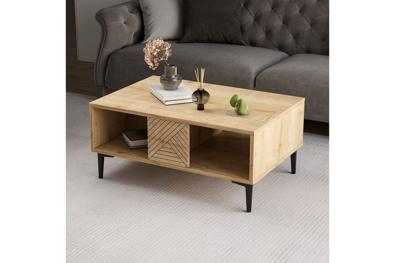 Botswana Sohvapöytä 90 cm - Tammi - Huonekalut - Pöytä & ruokailuryhmä - Sohvapöytä