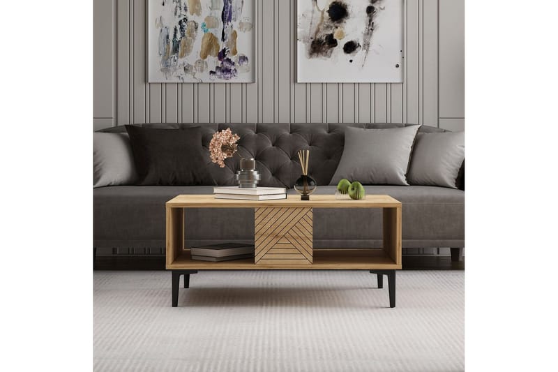 Botswana Sohvapöytä 90 cm - Tammi - Huonekalut - Pöytä & ruokailuryhmä - Sohvapöytä