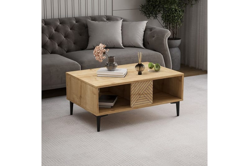 Botswana Sohvapöytä 90 cm - Tammi - Huonekalut - Pöytä & ruokailuryhmä - Sohvapöytä
