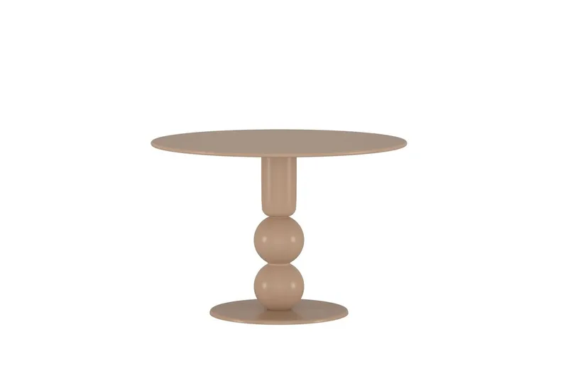 Boule pyöreä ruokapöytä 110 cm - Beige - Huonekalut - Pöytä & ruokailuryhmä - Ruokapöydät & keittiön pöydät