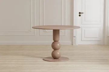 Boule pyöreä ruokapöytä 110 cm - Beige - Huonekalut - Pöytä & ruokailuryhmä - Ruokapöydät & keittiön pöydät