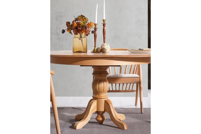 Braneles Ruokapöytä 118 cm Pyöreä - Luonnonväri - Huonekalut - Pöytä & ruokailuryhmä - Ruokapöydät & keittiön pöydät