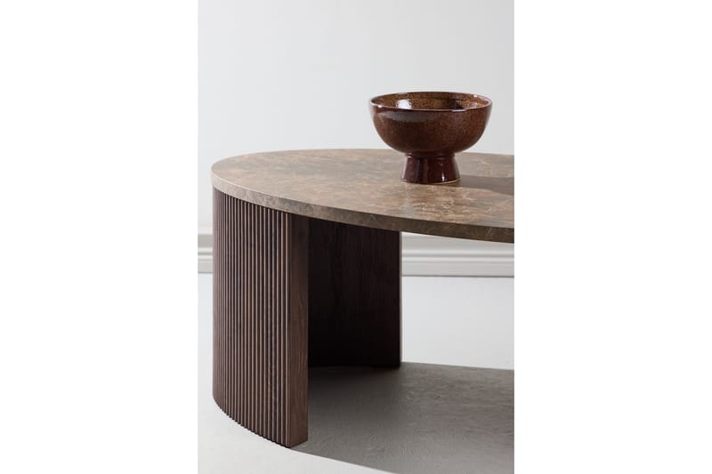 Bristol Sohvapöytä 60 cm - Mokkanahka - Huonekalut - Pöytä & ruokailuryhmä - Sohvapöytä