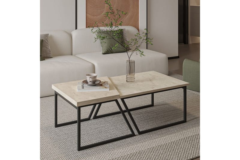 Bulskoll Sohvapöytä 120 cm - Travertiini - Huonekalut - Pöytä & ruokailuryhmä - Sohvapöytä