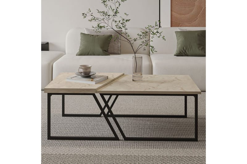 Bulskoll Sohvapöytä 120 cm - Travertiini - Huonekalut - Pöytä & ruokailuryhmä - Sohvapöytä