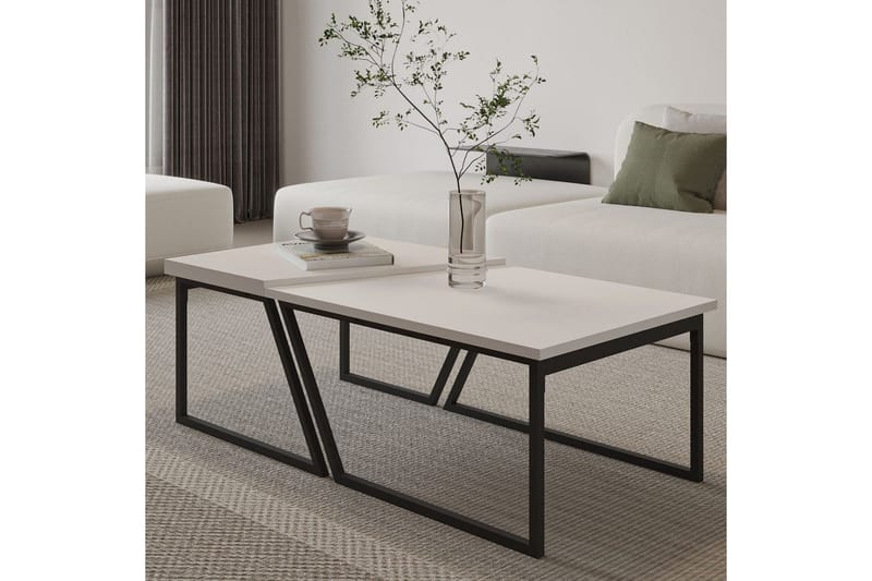 Bulskoll Sohvapöytä 120 cm - Valkoinen - Huonekalut - Pöytä & ruokailuryhmä - Apupöytä & sivupöytä - Sarjapöytä