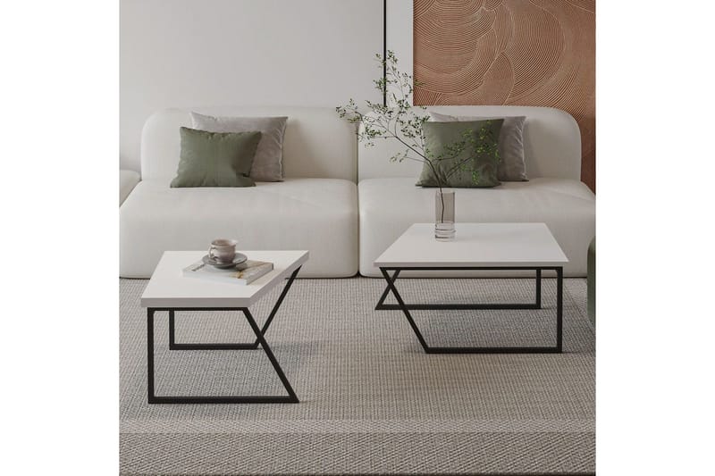 Bulskoll Sohvapöytä 120 cm - Valkoinen - Huonekalut - Pöytä & ruokailuryhmä - Apupöytä & sivupöytä - Sarjapöytä